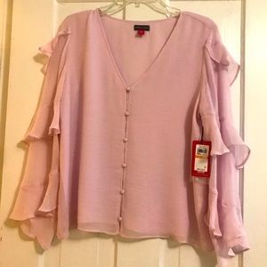NWT Vince Camuto ruffle top